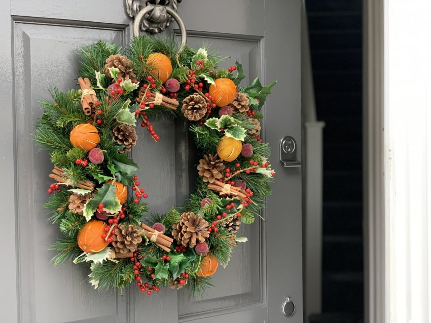 Luxury Christmas door wreath
